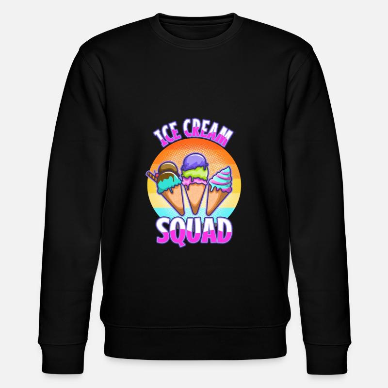 Escouade de crème glacée - Sweat bio CHANGER Stanley/Stella Unisexe - noir