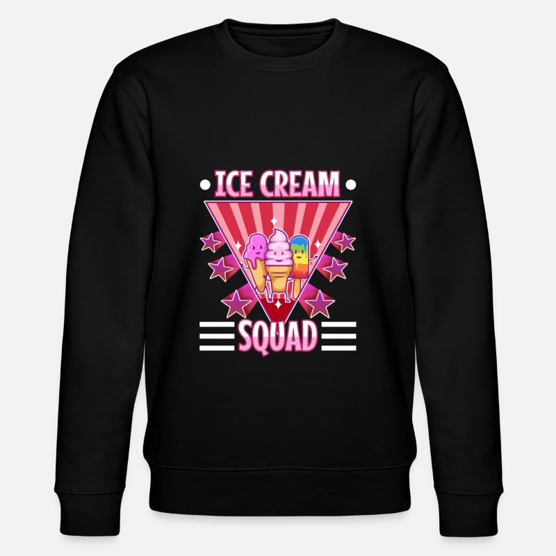 Ice cream squad - Stanley/Stella Unisex Bio-Sweatshirt CHANGER  - Schwarz