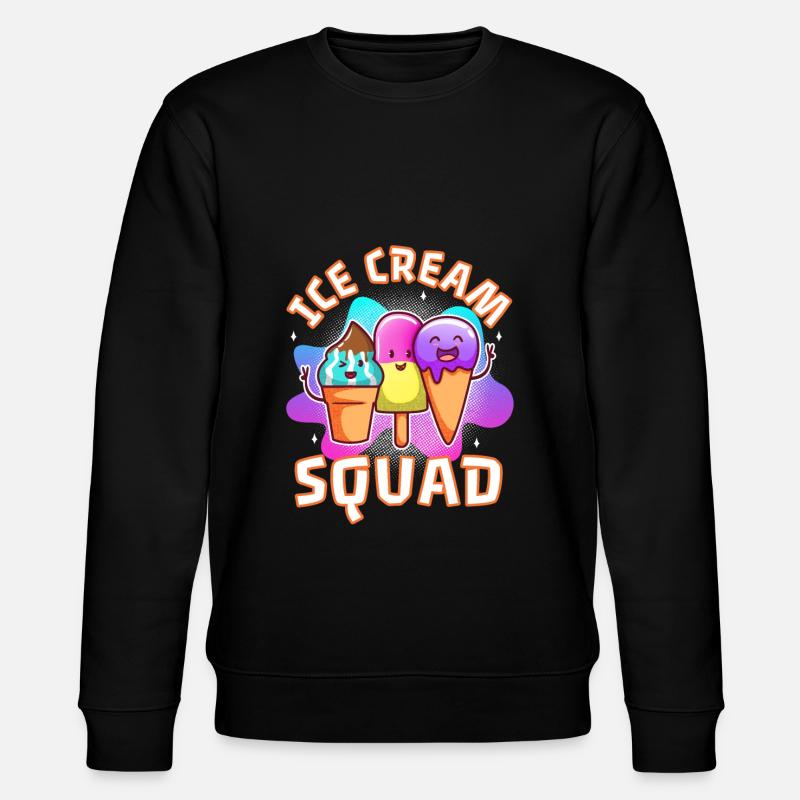 Escouade de crème glacée - Sweat bio CHANGER Stanley/Stella Unisexe - noir