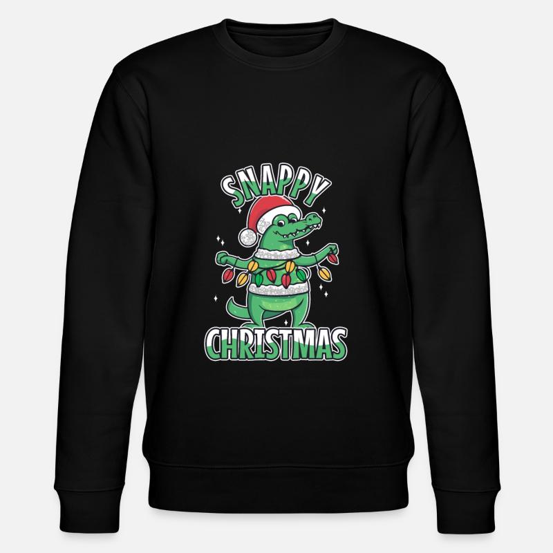 Snappy christmas - Stanley/Stella Unisex Bio-Sweatshirt CHANGER  - Schwarz
