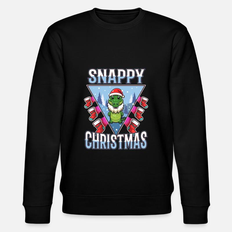 Snappy christmas - Stanley/Stella Unisex Bio-Sweatshirt CHANGER  - Schwarz