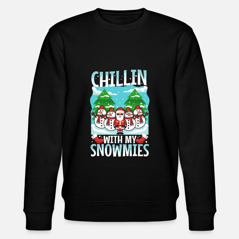 Détendez-vous avec mes Snowmies - Sweat bio CHANGER Stanley/Stella Unisexe - noir