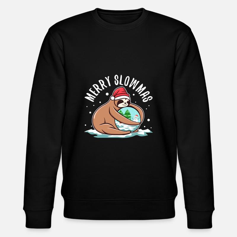 Merry Slowmas - Stanley/Stella CHANGER Unisex Organic Sweatshirt - black