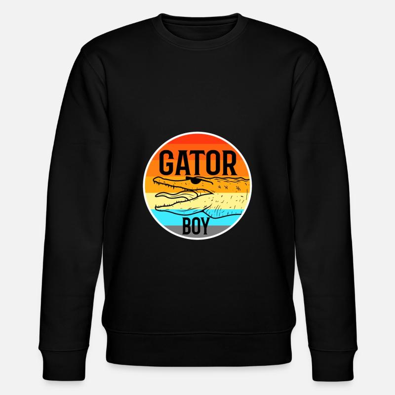 Gator Boy - Stanley/Stella Unisex Bio-Sweatshirt CHANGER  - Schwarz