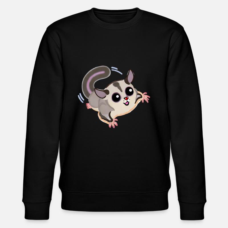 Sugar Glider - Stanley/Stella Unisex Bio-Sweatshirt CHANGER  - Schwarz