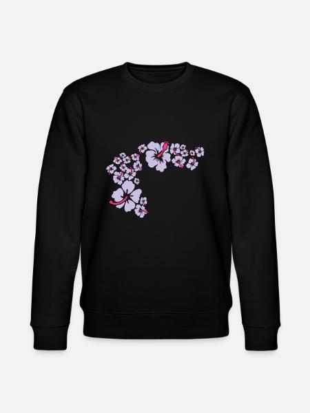 hawaii flower - Stanley/Stella Unisex Bio-Sweatshirt CHANGER  - Schwarz