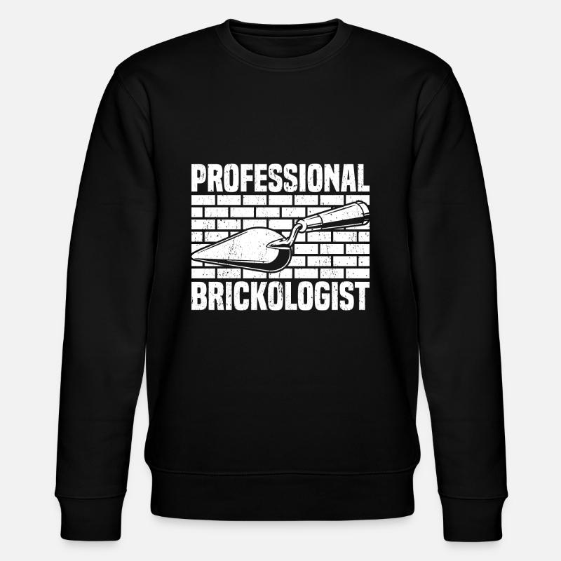 Bricklayer Brick Layer Brickmason Mason - Stanley/Stella CHANGER Unisex Organic Sweatshirt - black
