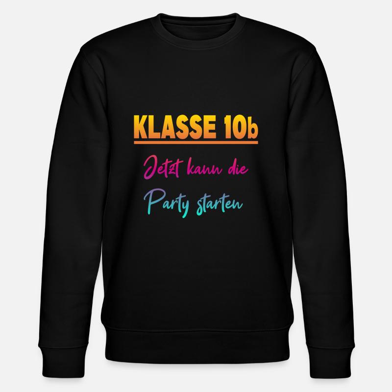 Klasse 10b Klassenfahrt - Stanley/Stella Unisex Bio-Sweatshirt CHANGER  - Schwarz