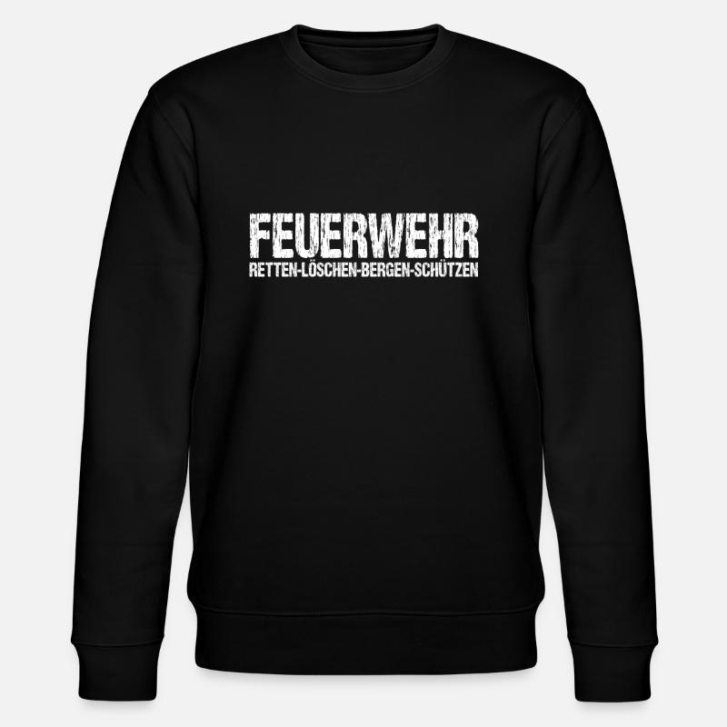 Feuerwehr - Stanley/Stella Unisex Bio-Sweatshirt CHANGER  - Schwarz
