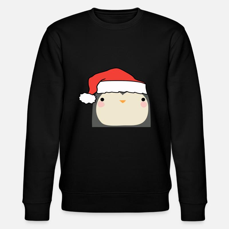Christmas Penguin - Stanley/Stella CHANGER Unisex Organic Sweatshirt - black
