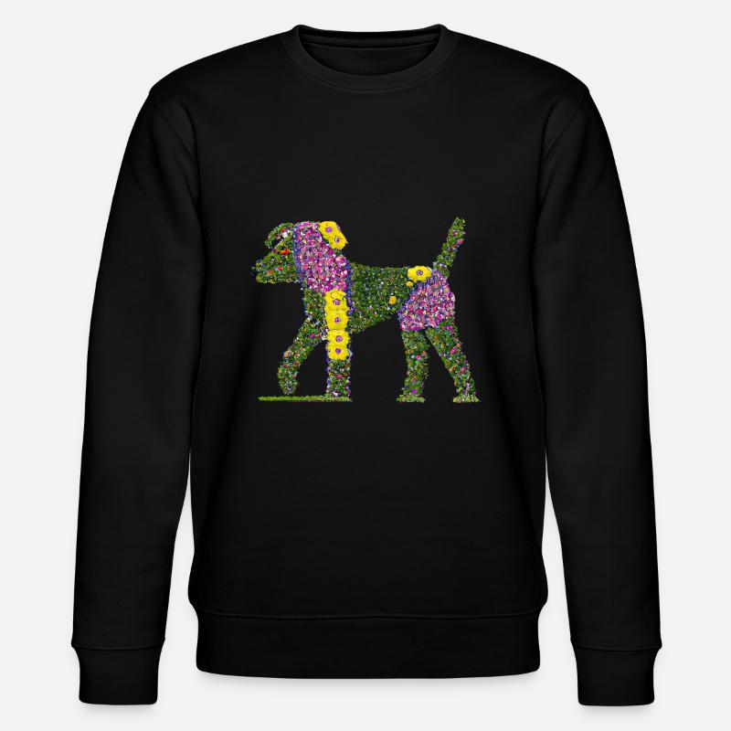 Beau chien de fleurs - Sweat bio CHANGER Stanley/Stella Unisexe - noir