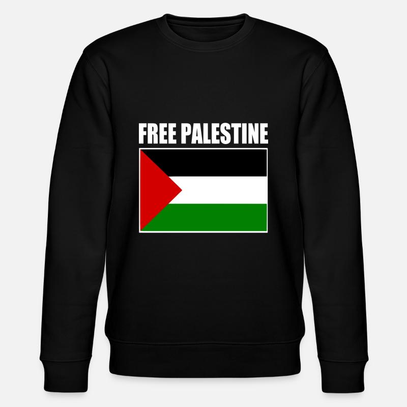Free palestine - Stanley/Stella Unisex Bio-Sweatshirt CHANGER  - Schwarz