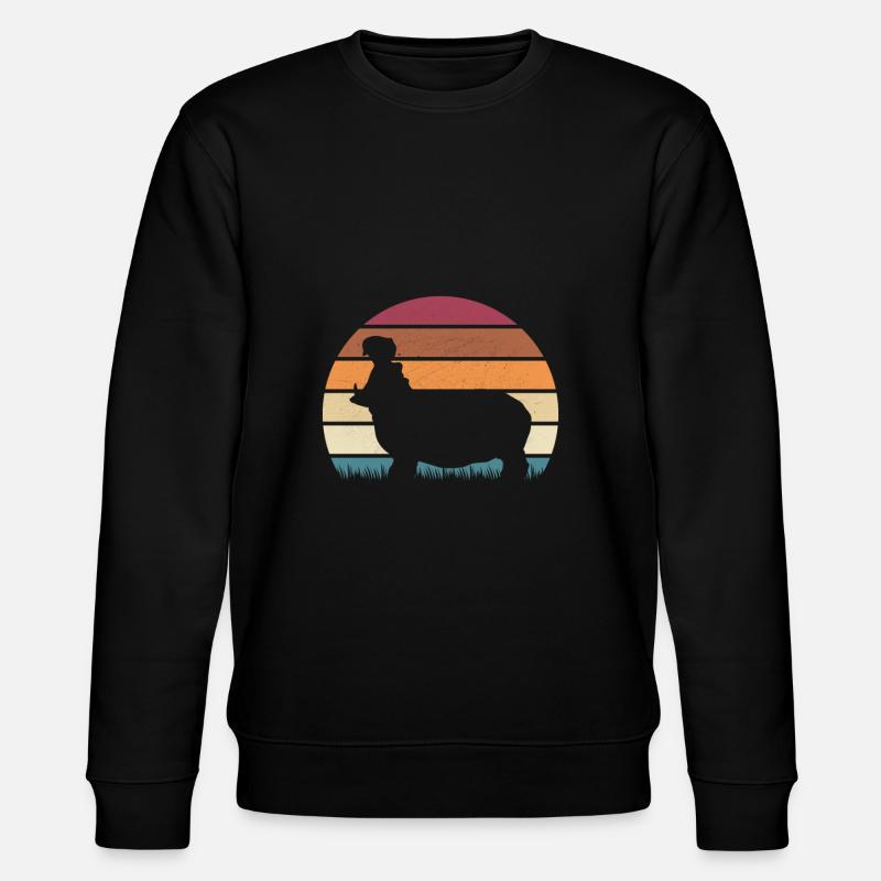 Hippo Nilpferd Flusspferd Geschenkidee - Stanley/Stella Unisex Bio-Sweatshirt CHANGER  - Schwarz