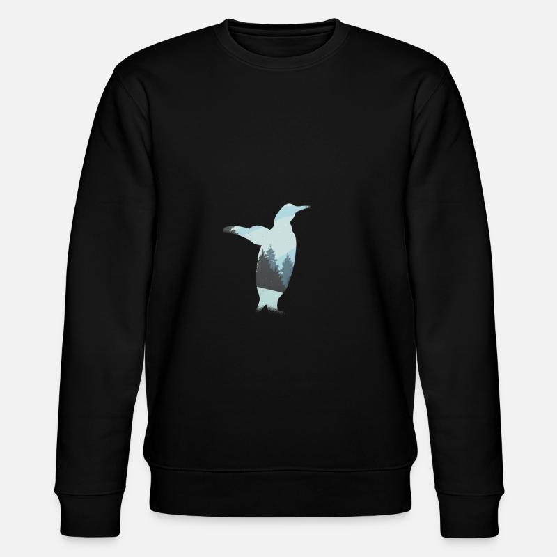 Penguin penguins south pole - Stanley/Stella CHANGER Unisex Organic Sweatshirt - black