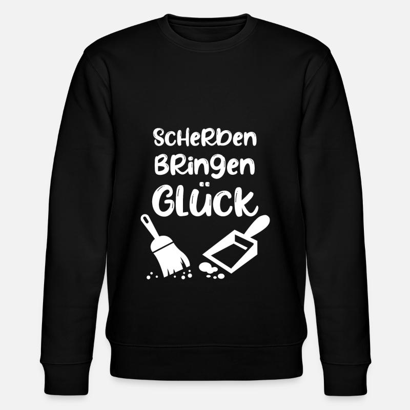 Polterabend Spruch Geschenk - Stanley/Stella CHANGER Unisex Organic Sweatshirt - black