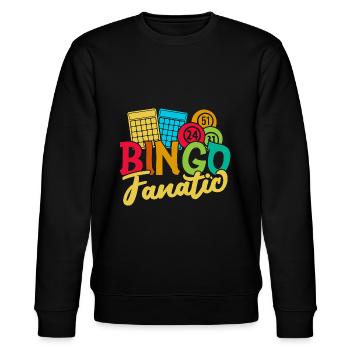 Jeu de bingo fanatique bingo - Sweat bio CHANGER Stanley/Stella Unisexe - noir - Devant - Nik (191cm) & Marisol (170cm)