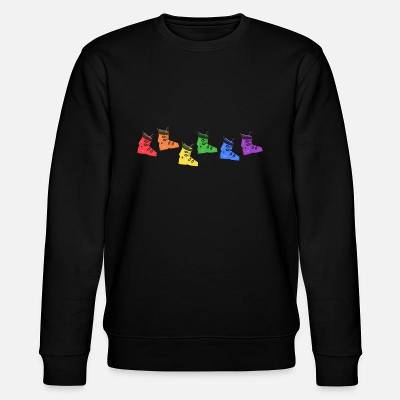 snowboard "lgbt-snowboarder-hardboots" - Stanley/Stella Unisex Bio-Sweatshirt CHANGER  - Schwarz