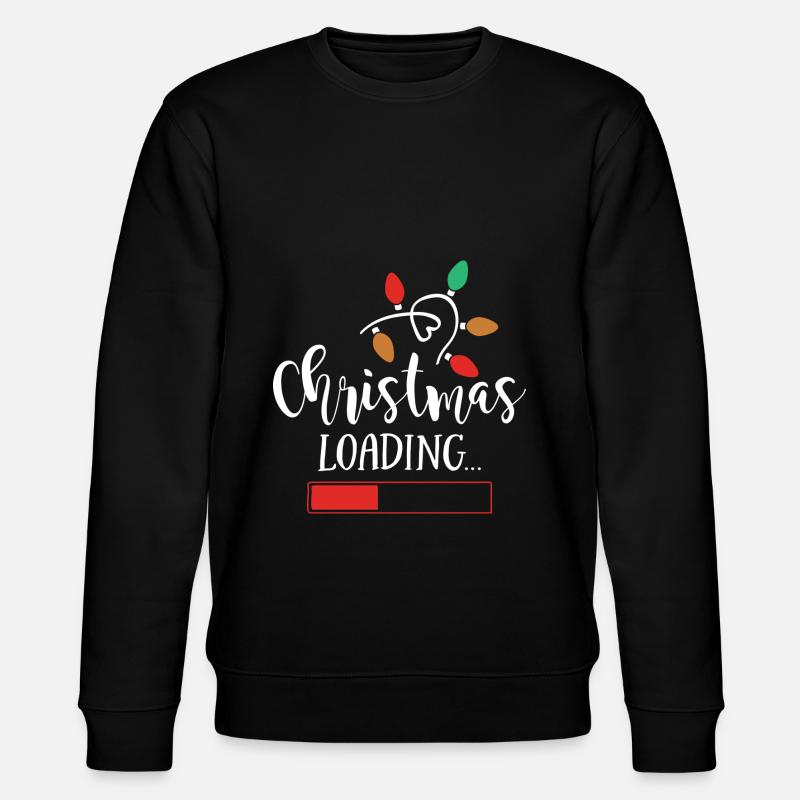 Christmas Loading Holiday Xmas Gift. - Stanley/Stella Unisex Bio-Sweatshirt CHANGER  - Schwarz