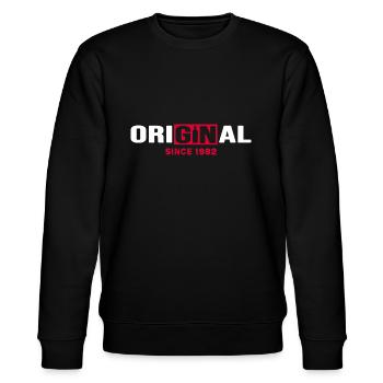 1982 Birthday anniversary Original Gin - Stanley/Stella CHANGER Unisex Organic Sweatshirt - black - Front - Nik (191cm) & Marisol (170cm)