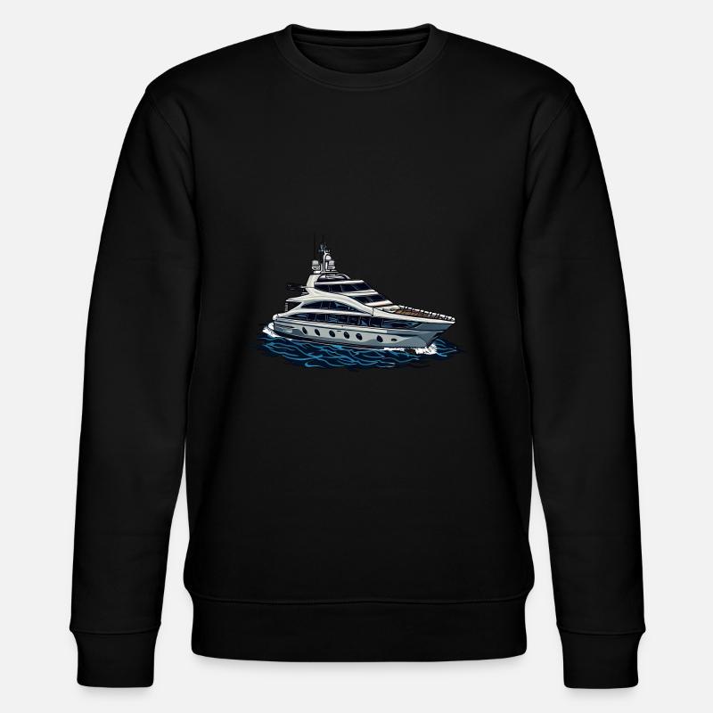 Yacht Schiff - Stanley/Stella Unisex Bio-Sweatshirt CHANGER  - Schwarz