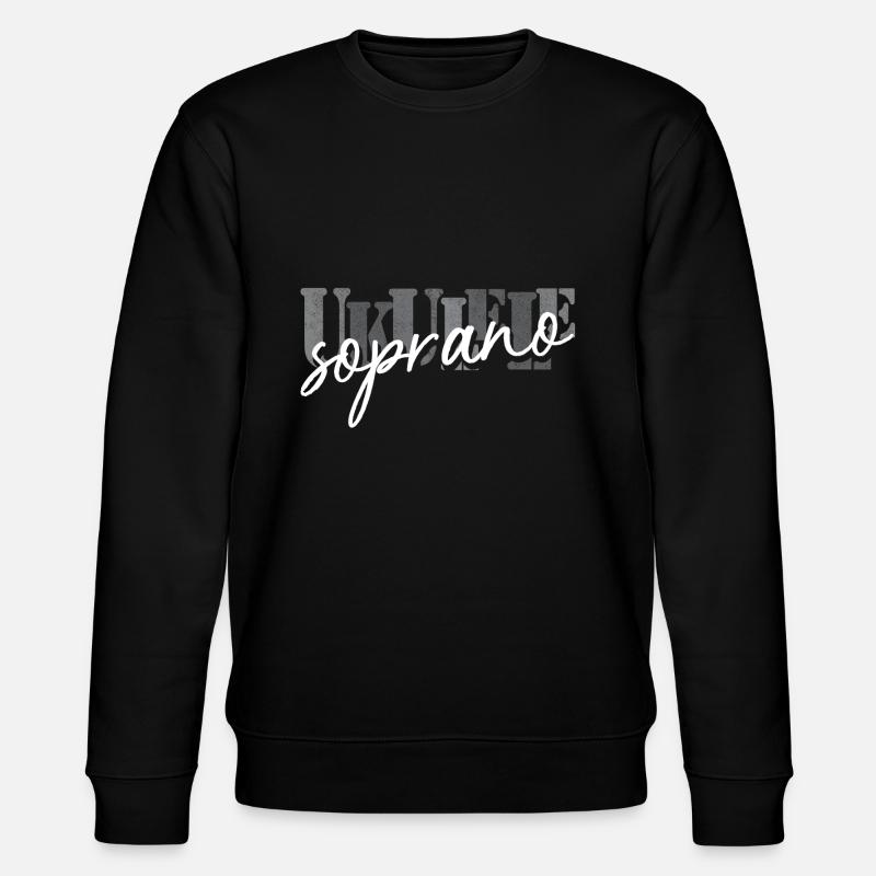 Ukulélé Soprano Noir Blanc - Sweat bio CHANGER Stanley/Stella Unisexe - noir