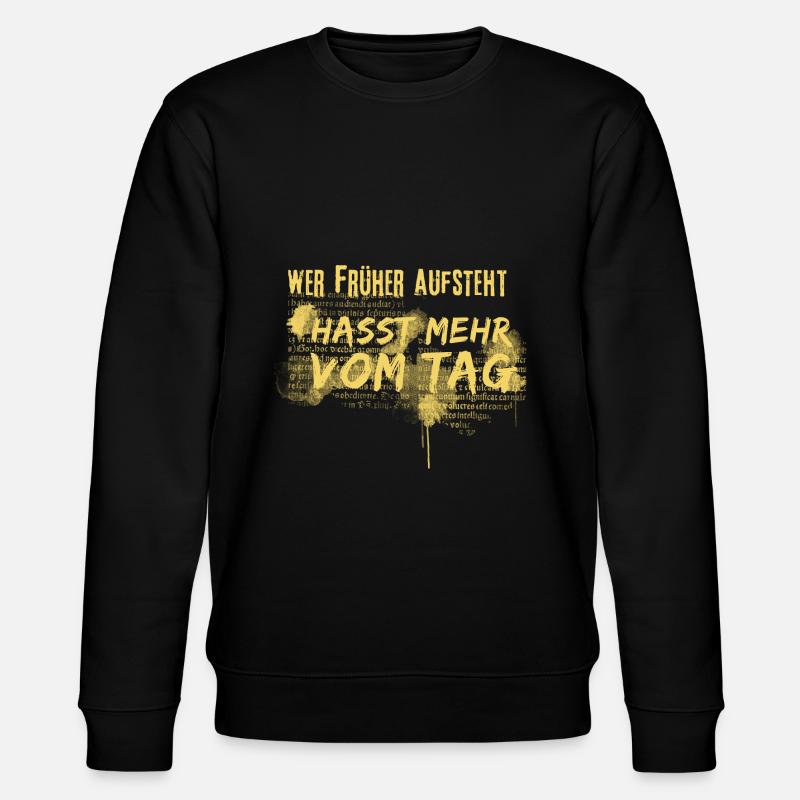 Misanthrop - Stanley/Stella Unisex Bio-Sweatshirt CHANGER  - Schwarz