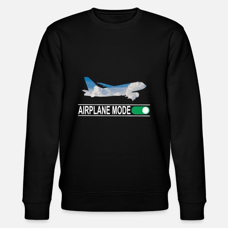 Airplane Mode - Stanley/Stella Unisex Bio-Sweatshirt CHANGER  - Schwarz