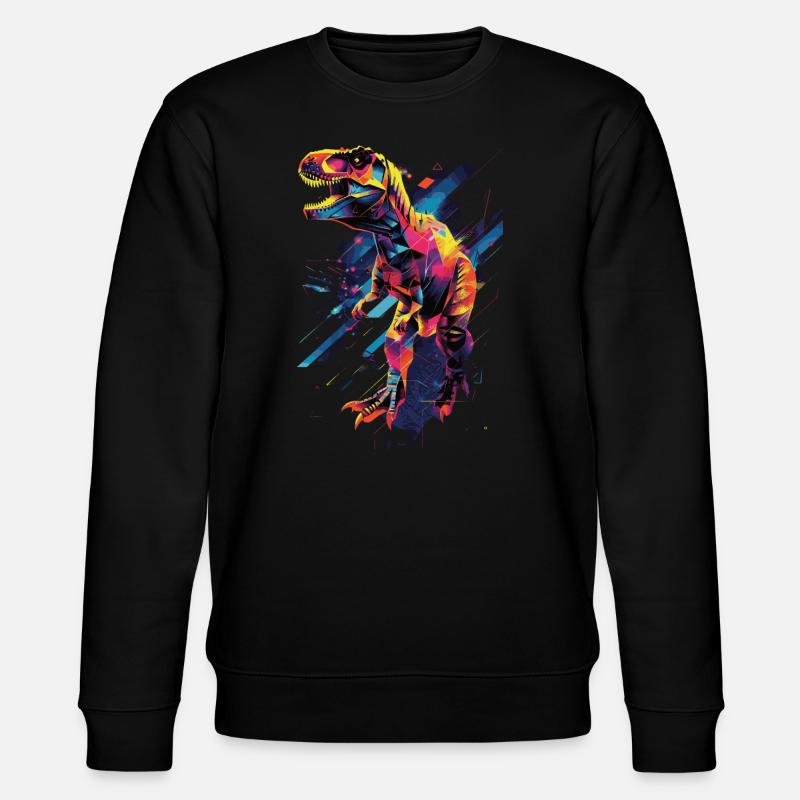 T-Rex - Stanley/Stella Unisex Bio-Sweatshirt CHANGER  - Schwarz