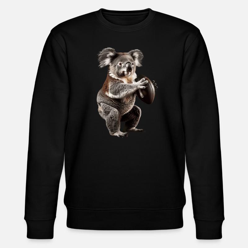 Koala - Stanley/Stella Unisex Bio-Sweatshirt CHANGER  - Schwarz