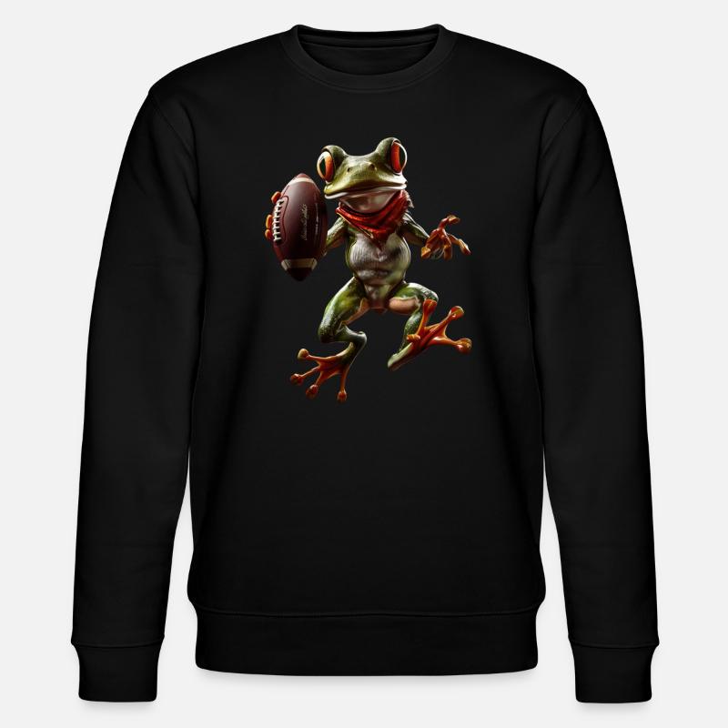 Frosch - Stanley/Stella Unisex Bio-Sweatshirt CHANGER  - Schwarz