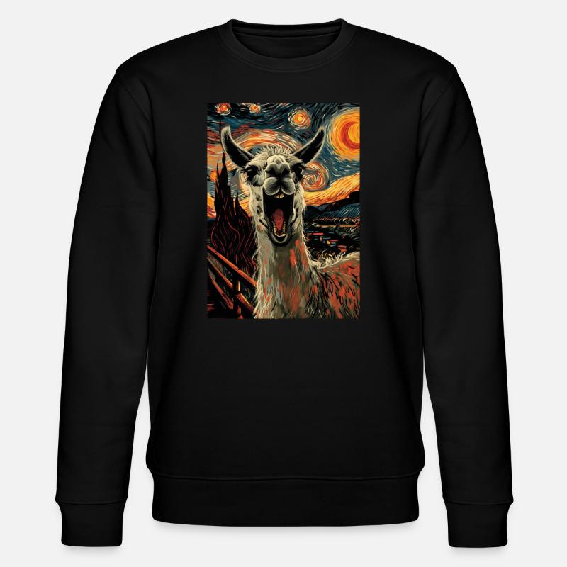 Lama - Stanley/Stella Unisex Bio-Sweatshirt CHANGER  - Schwarz