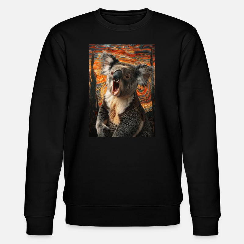 Koala - Stanley/Stella Unisex Bio-Sweatshirt CHANGER  - Schwarz