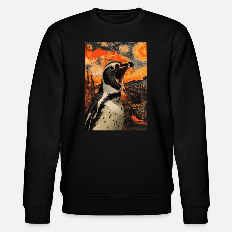Pinguin - Stanley/Stella Unisex Bio-Sweatshirt CHANGER  - Schwarz