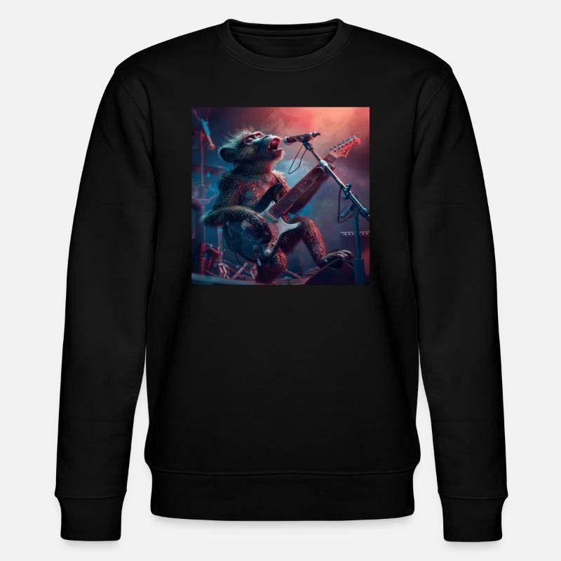 Baboon - Stanley/Stella CHANGER Unisex Organic Sweatshirt - black