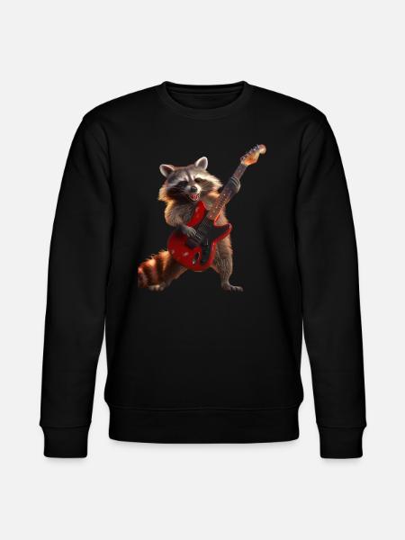 Raccoon - Stanley/Stella CHANGER Unisex Organic Sweatshirt - black