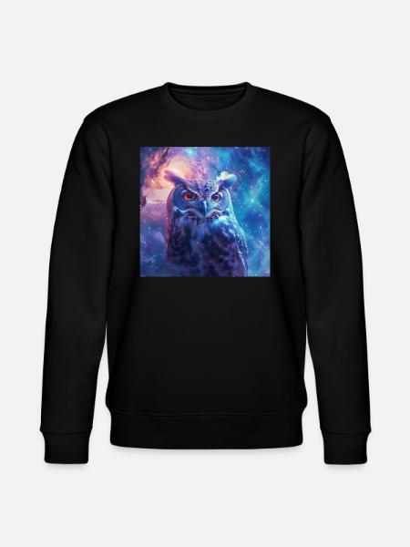 Eule - Stanley/Stella Unisex Bio-Sweatshirt CHANGER - Schwarz