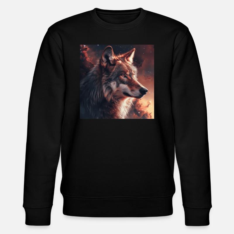 Wolf - Stanley/Stella CHANGER Unisex Organic Sweatshirt - black