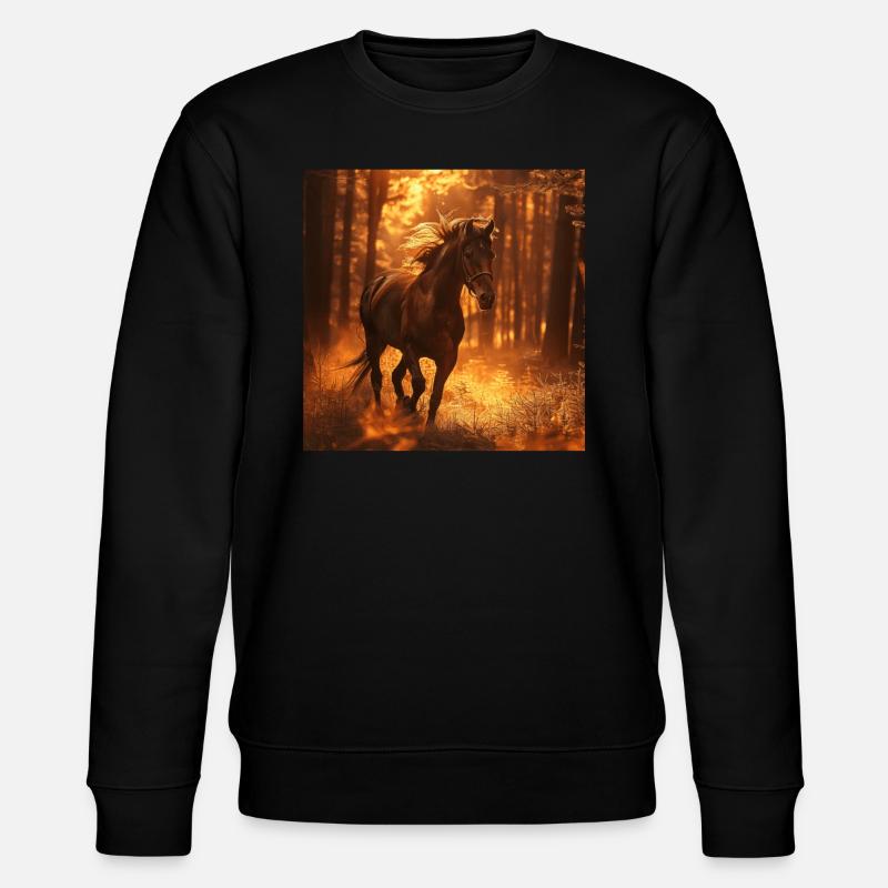 Cheval - Sweat bio CHANGER Stanley/Stella Unisexe - noir