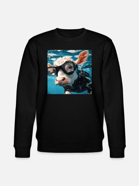 Cow - Stanley/Stella CHANGER Unisex Organic Sweatshirt - black