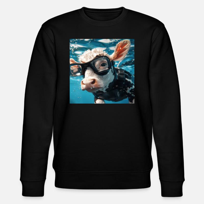 Vache - Sweat bio CHANGER Stanley/Stella Unisexe - noir