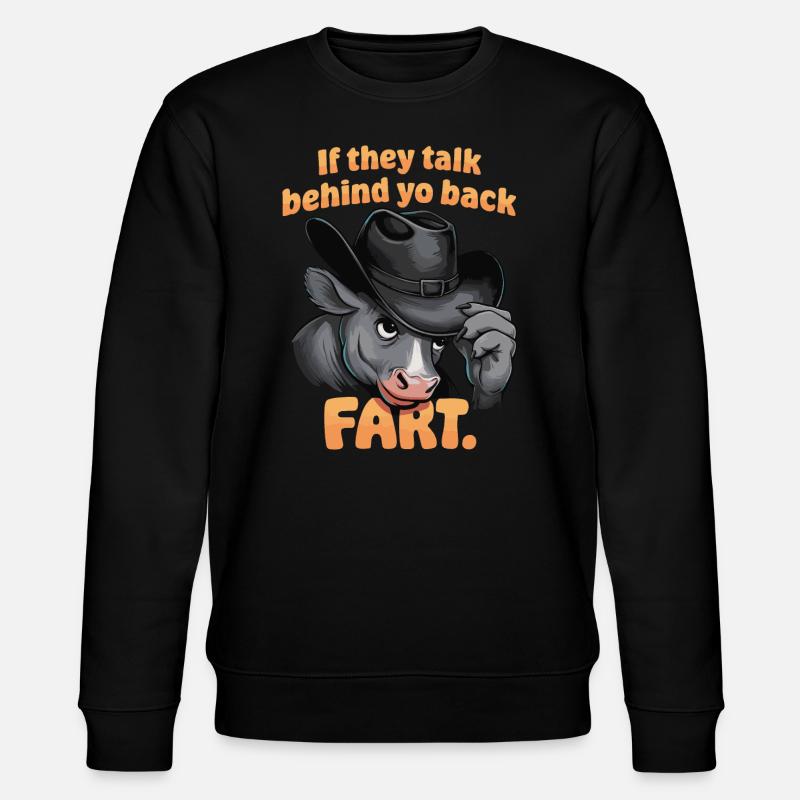 Vache - Sweat bio CHANGER Stanley/Stella Unisexe - noir