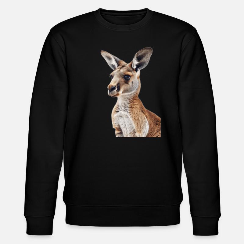 Känguru - Stanley/Stella Unisex Bio-Sweatshirt CHANGER  - Schwarz