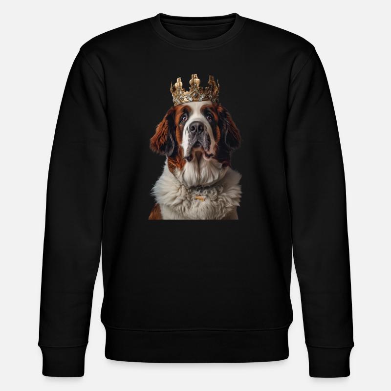 Bernhardiner - Stanley/Stella Unisex Bio-Sweatshirt CHANGER  - Schwarz