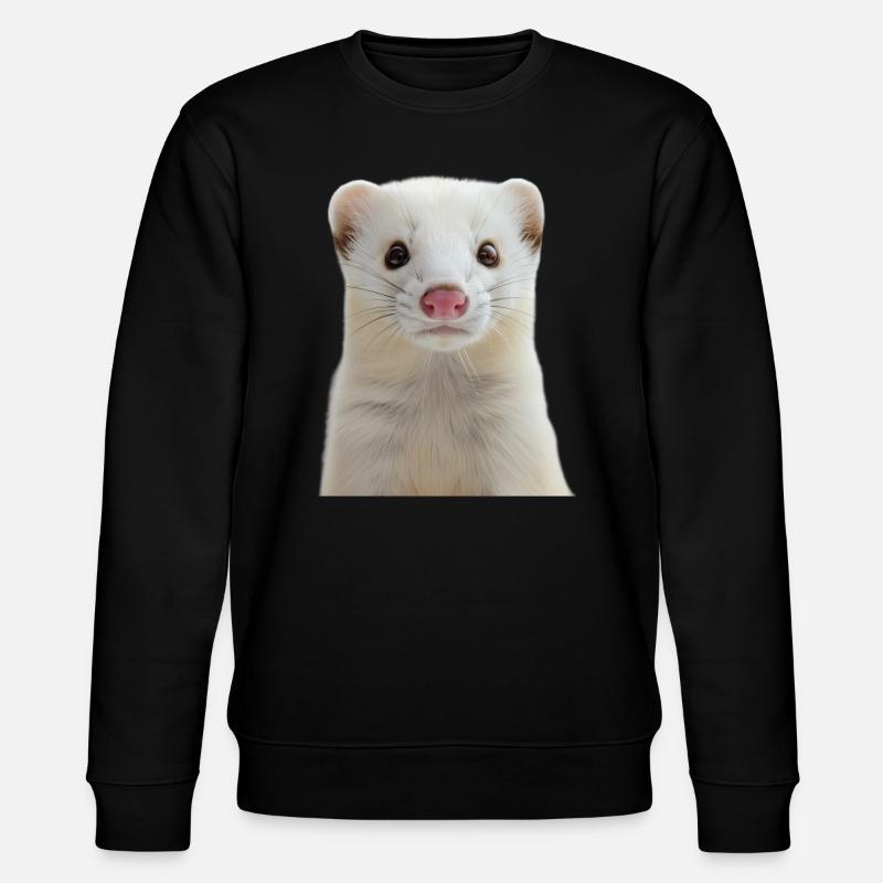 Hermelin - Stanley/Stella Unisex Bio-Sweatshirt CHANGER  - Schwarz