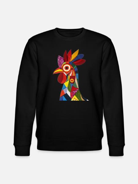 Chicken - Stanley/Stella CHANGER Unisex Organic Sweatshirt - black