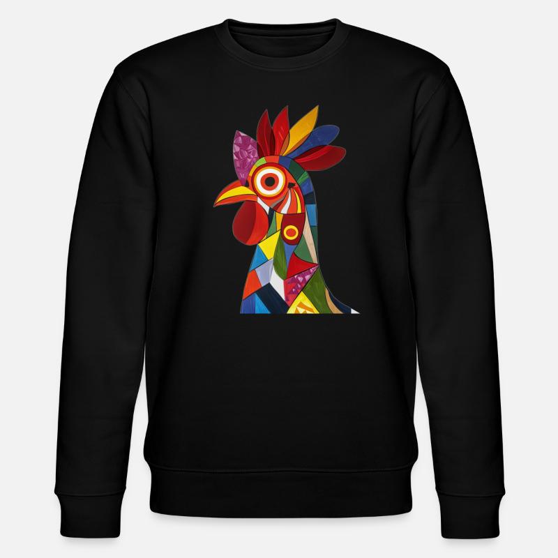 Huhn - Stanley/Stella Unisex Bio-Sweatshirt CHANGER  - Schwarz
