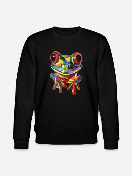 Frog - Stanley/Stella CHANGER Unisex Organic Sweatshirt - black