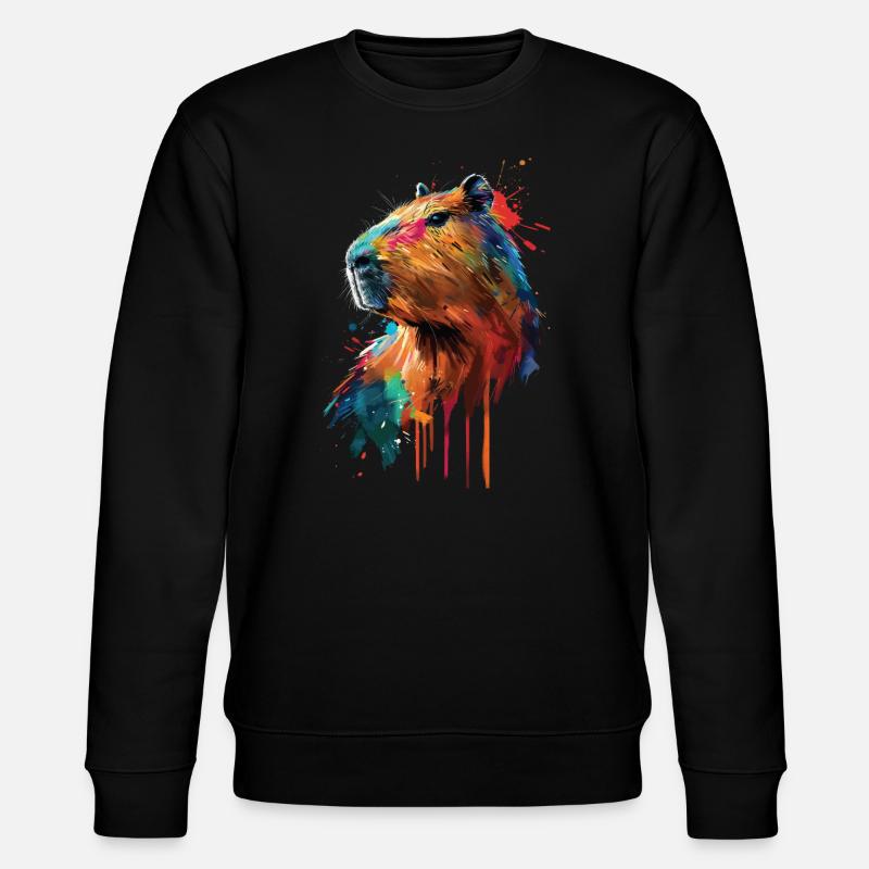 capybara - Stanley/Stella CHANGER Unisex Organic Sweatshirt - black