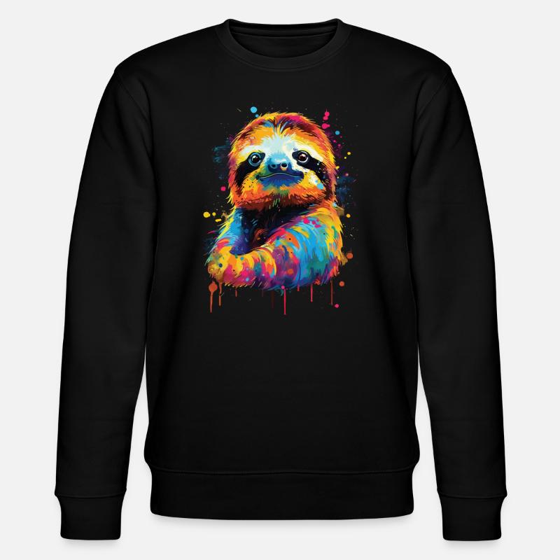 Sloth - Stanley/Stella CHANGER Unisex Organic Sweatshirt - black