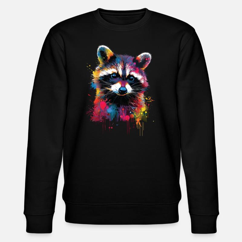 Raton laveur - Sweat bio CHANGER Stanley/Stella Unisexe - noir